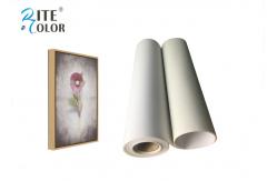 China Matte Inkjet Digital Large Format Printing Canvas Polyester Print Fabric 220Gsm supplier