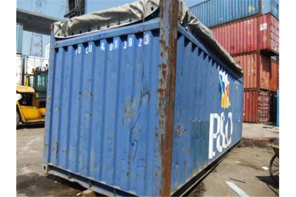 Open Top 2nd Hand Shipping Containers Steel Material 40 Foot