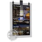 Transparent LED Display 43″ High Brightness Dual Screen Ceiling Installation for sale
