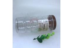 China Honey Bottle Packaging 500g Clear Plastic Cylinder Matte Lamination supplier