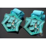 Race 75K Marathon Custom Metal Sports Medals Spray Pontan Colors  With Printing Ribbon for sale