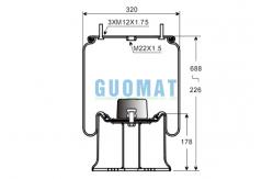 China 1R14-823 Goodyear Air Spring Assemblies W01M586223 Firestone Suspension Air Rubber supplier