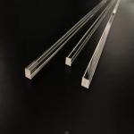 Heat Resistant Customized Translucent Quartz Glass Tubes With One End Open for Industrial Laboratory for sale