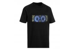 China Programmable LED Lighting T Shirt App Control USB Rechargeable Unisex supplier