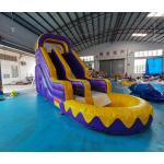 Adult Bouncy Bouncer Outdoor Inflatable Water Slides With Pool for sale