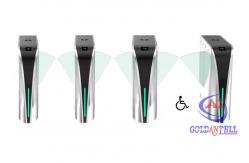 China Heavy Flow Electronic Flap Turnstile Security Gate Barrier DC Brushless Motor supplier