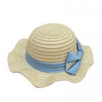 Pantone Color Wide Brim Straw Hat Womens Beach Hats custom logo for sale