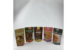 China Stand Up Doypack Tobacco Packaging Pouch Hot Seal Zipper Packet With Logo supplier