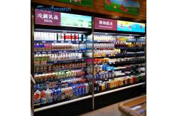 China Adjustable Shelf Refrigerator Display Cabinet , Five Layer Multi Deck Chiller 750mm Depth supplier