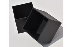 China Black Cardboard Black Square Box Paper Box Custom Cosmetics Tea Packaging Box supplier