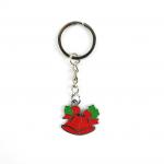 Christmas Themed Soft Enamel Keychain Festive Bell Designs for Holiday Cheer for sale