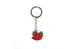 China Christmas Themed Soft Enamel Keychain Festive Bell Designs for Holiday Cheer supplier
