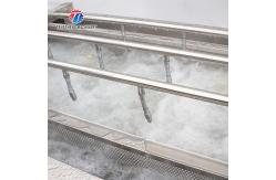 China Industrial Fruit And Vegetable Processing Line Brush Bubble Cleaning Drying Selection And Cutting supplier