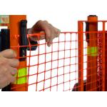 Strong Orange Plastic Construction Fence , Warning Barrier Fence PE Material for sale