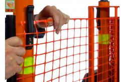 China Strong Orange Plastic Construction Fence , Warning Barrier Fence PE Material supplier