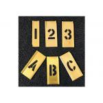Customized Standard Brass Interlocking Stencils For Paint Print Gold Color for sale