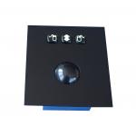 IP65 Vandal proof Top panel black stainless steel waterproof stainless steel optical trackball for sale
