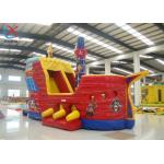 Manufacturer Inflatable Pirate Ship Bouncy House With Slide Inflatable Obstacle Course for sale