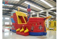 China Manufacturer Inflatable Pirate Ship Bouncy House With Slide Inflatable Obstacle Course supplier