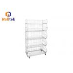 Multi Layer Supermarket Metal Wire Mesh Cage Promotion Bread for sale