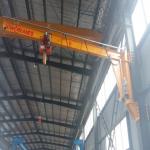Low Headroom Electric Jib Crane Fixed To The Wall 1 Ton for sale