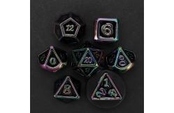 China Unique design metal polygonal dice kit suite dice supplier