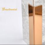 3048MM Length Stainless Steel Tile Trim Profiles Gold Mirror for sale