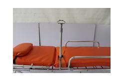 China Emergency Ambulance Patient Stretcher Trolley Foldable Multifunctional With Four Wheels supplier