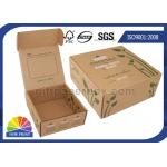 Printed Brown Corrugated Mailer Box kraft paper gift boxes Beauty Product Packaging for sale