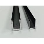 SGS Certified Customized Width Aluminium U Profile Glass Holder for sale