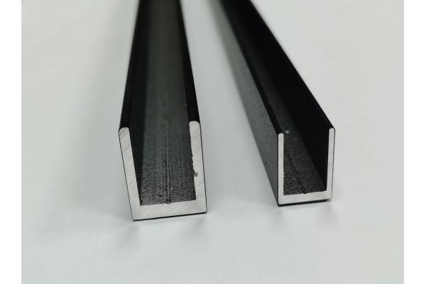 SGS Certified Customized Width Aluminium U Profile Glass Holder