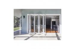 China Customized Aluminium Folding Glass Door For Balcony With Double Triple Glazing supplier