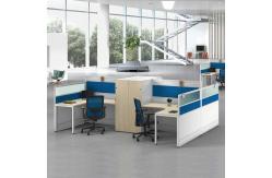 China 2 4 6 Person Modern Cubicle Workstation Metal Frame With Wardrobe supplier