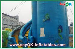 China Toddler Bounce House Customized Blue PVC Inflatable Bounce House / Inflatable Slide supplier