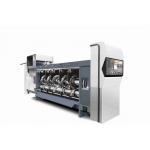 380V/50HZ/3PH Pressure Free Corrugated Cardboard G6-1224 Feed Structure Lead Edge Vacuum Transfer 4 Color Printer + Slotter + Die Cutter + Vibrator + Stacker for sale
