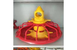 China Yellow Red Broiler Feed Pan Poultry Farming Equipment Custom supplier