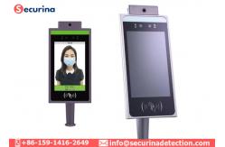 China 8inch LCD Display Face Recognition Body Temperature Measuring Thermometer For Access Control supplier