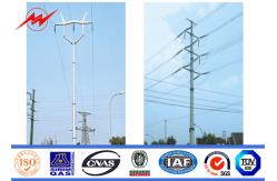 China Metal Galvanized Electrical Power Pole For Transmission And Distribution supplier
