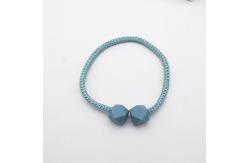 China Navy Blue Polyester Thread Magnet Box Curtain Strap supplier