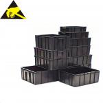Esd Compartment Box Circulation Carton Box For PCB Black Electronic ESD Plastic Anti Static Package And Storage Accept for sale