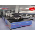 Multiple Cabinet Stainless Steel Wood Chemistry Lab Workbench Manufacturer With Fire / Chemical Resistance for sale