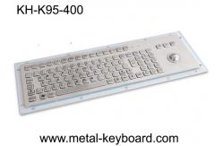 China IP65 Panel Mount SS Metal Keyboard With Trackball supplier