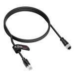 Alvin's Cables M12 X-Code 8 Pin Female to RJ45 Ethernet Cable Cat6a High-Flex Shielded for Cognex Keyence Basler Industrial Automation Fieldbus Module 3.3ft/1m for sale