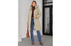 China Closure Female Frost Jacket In Black With Zipper And Snap Fastener supplier