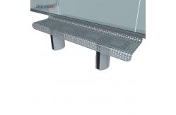 China Polycarbonate Roofing Digital City Bus Shelter With Digital Advertising Display supplier