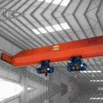 3 Ton  electric Customizable travelling  Single overhead bridge crane for sale