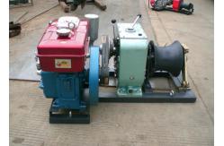 China Diesel Engine 5 Ton Winch , Electrical Power Line Construction High Speed Winch supplier