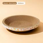 ODM Round Cardboard Cat Scratcher Wear Resistant Cat Scratcher Round for sale