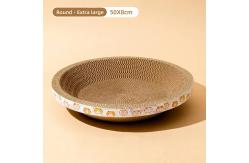 China ODM Round Cardboard Cat Scratcher Wear Resistant Cat Scratcher Round supplier