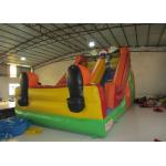 Funny Inflatable Clown Double Water Slide , Waterproof Standard Inflatable Dry Slide